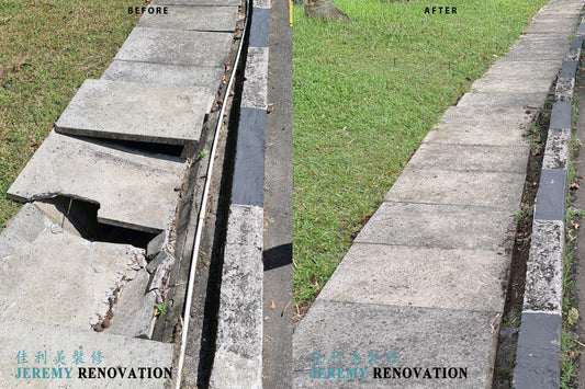 Precast Concrete Slab Walkway Repair and Replacements @ Tanglin