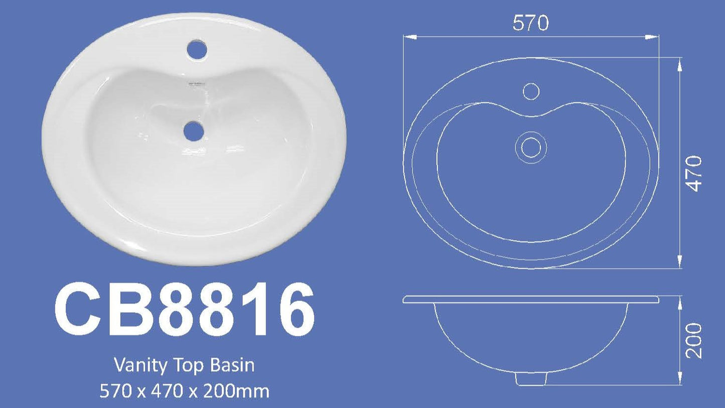 Basin- Velin CB8816 (Counter Top)